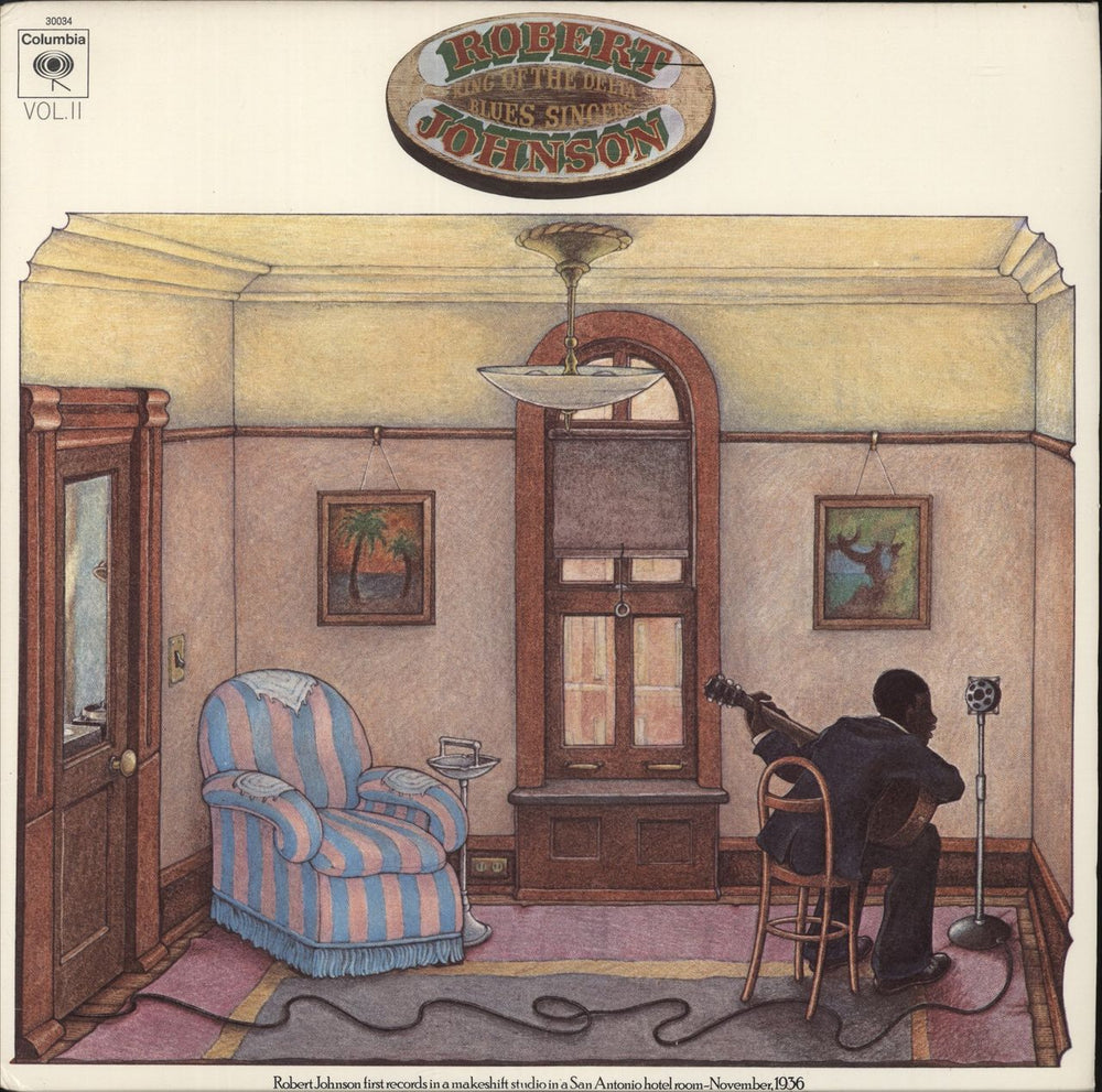 Robert Johnson (30s) King Of the Delta Blues Singers Vol II US vinyl LP album (LP record) PC30034