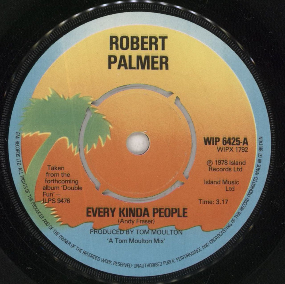 Robert Palmer Every Kinda People UK 7" vinyl single (7 inch record / 45) WIP6425