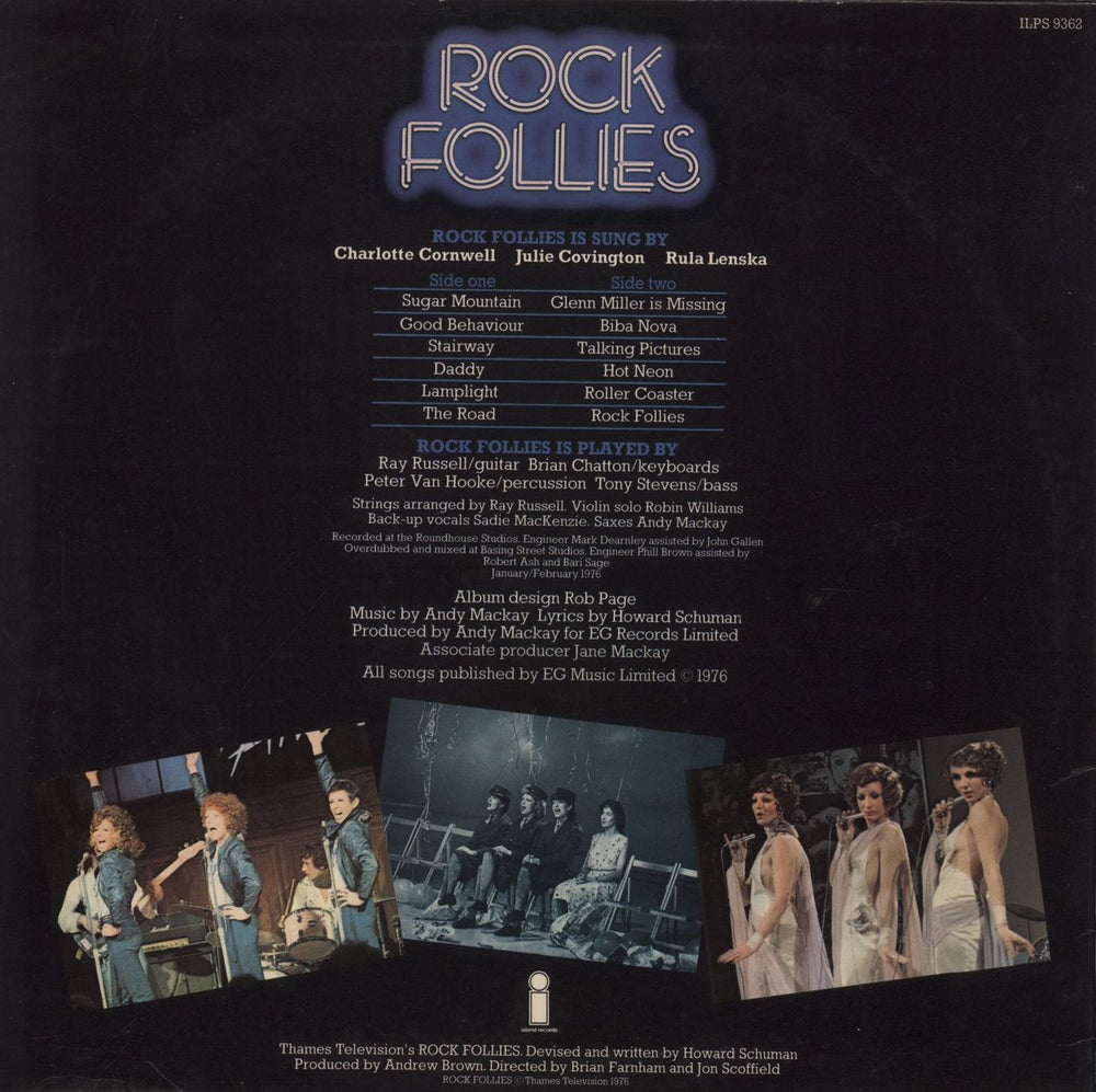 Rock Follies Rock Follies UK vinyl LP album (LP record)