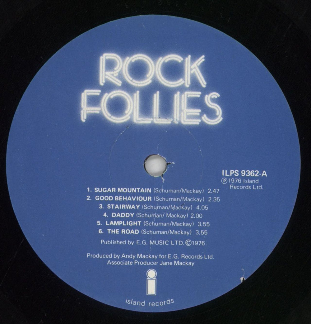 Rock Follies Rock Follies UK vinyl LP album (LP record) RCQLPRO328393