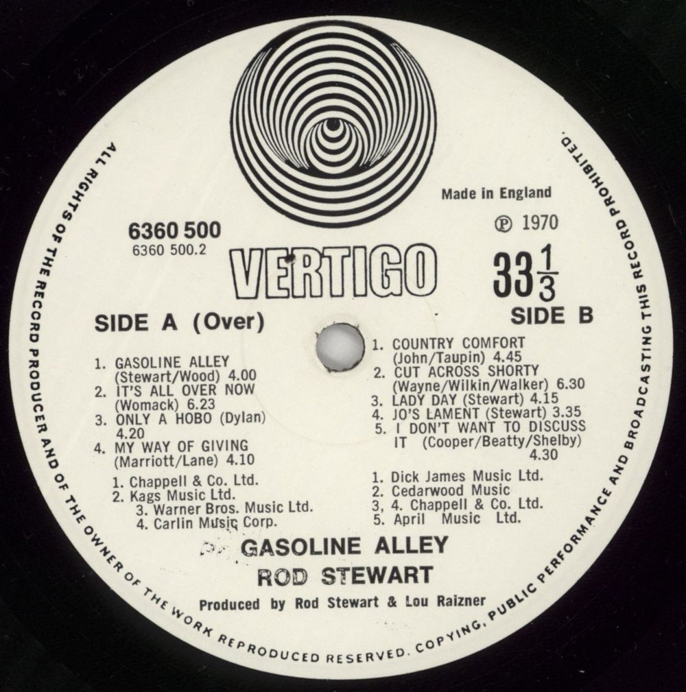 Rod Stewart Gasoline Alley - 3rd + inner UK vinyl LP album (LP record) RODLPGA61582