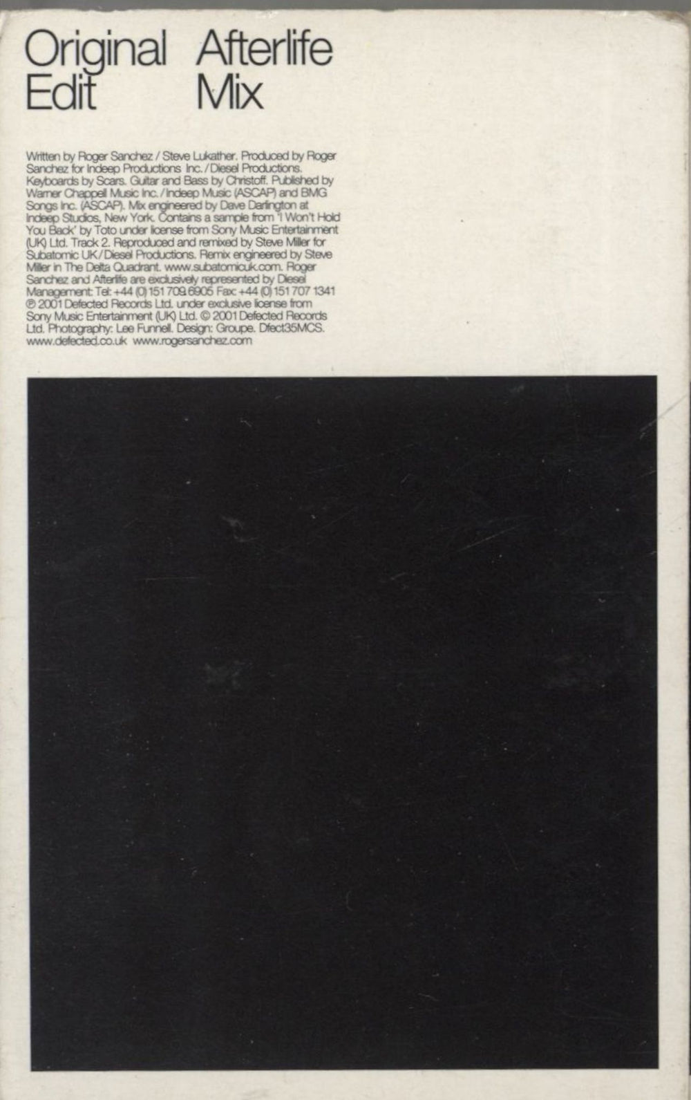 Roger Sanchez Another Chance UK cassette single 5038234003547