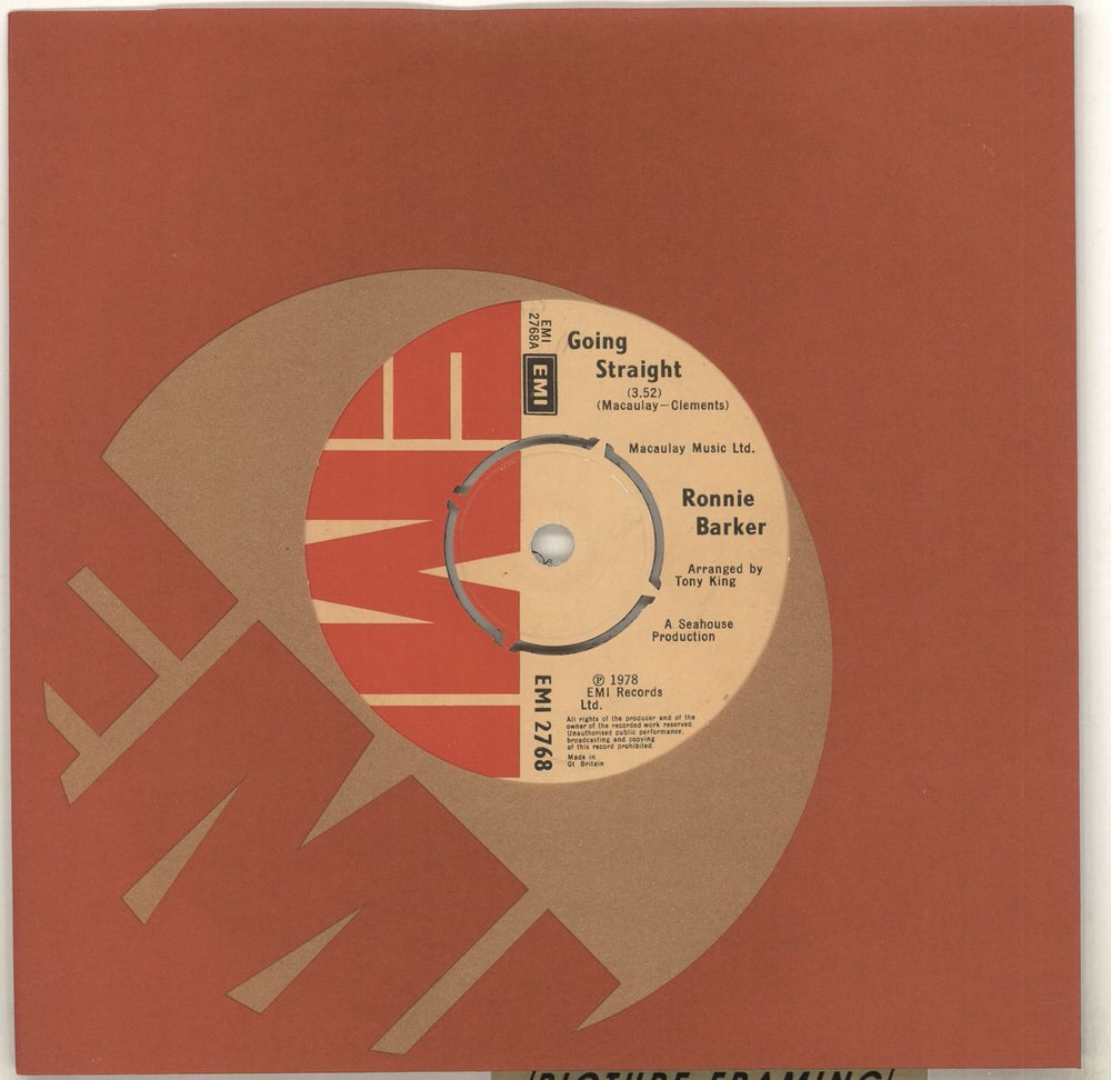Ronnie Barker Going Straight UK 7" vinyl single (7 inch record / 45) EMI2768