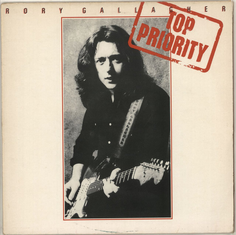 Rory Gallagher Top Priority - EX UK vinyl LP album (LP record) CHR1235