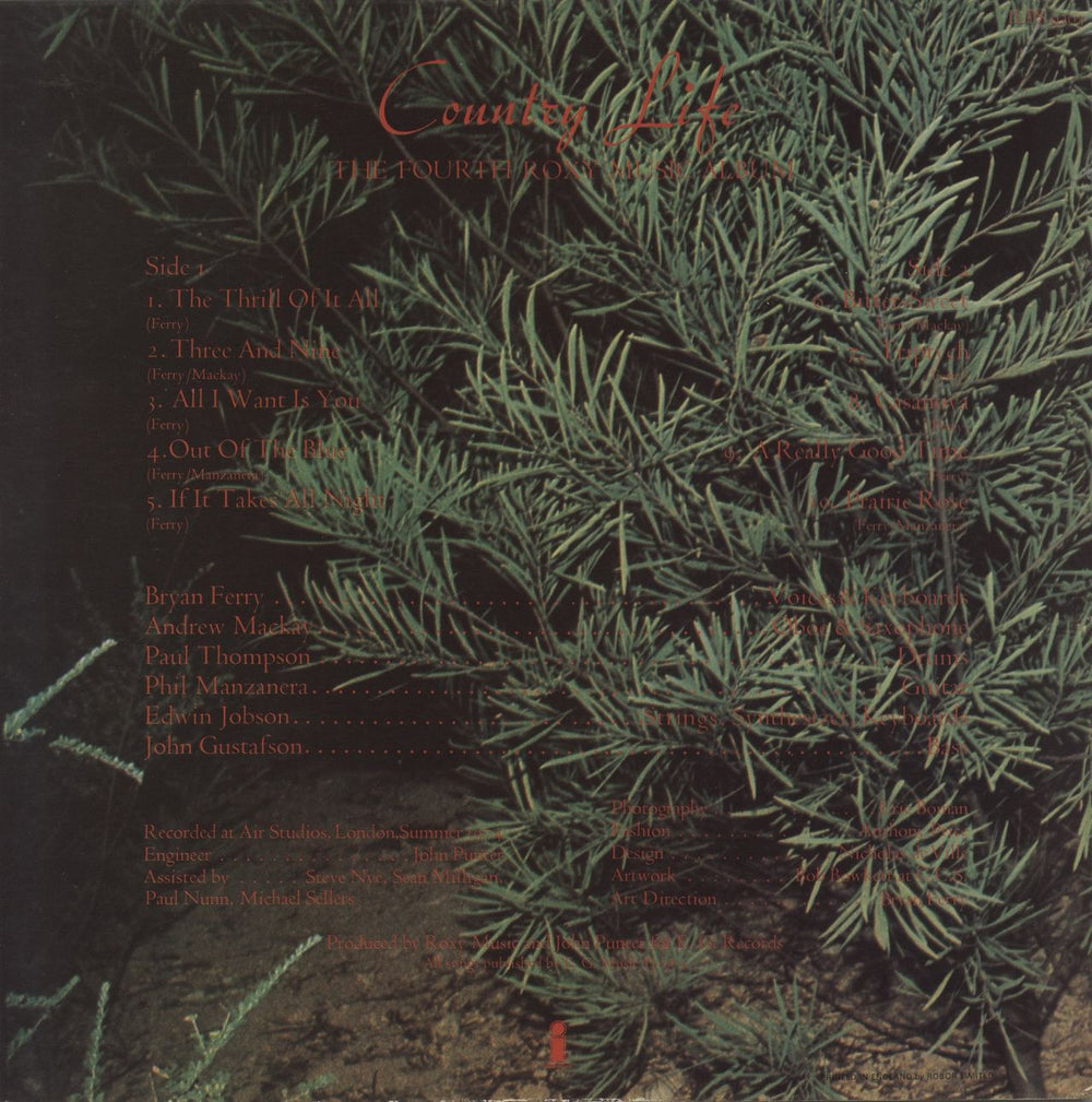 Roxy Music Country Life - 1st UK vinyl LP album (LP record)