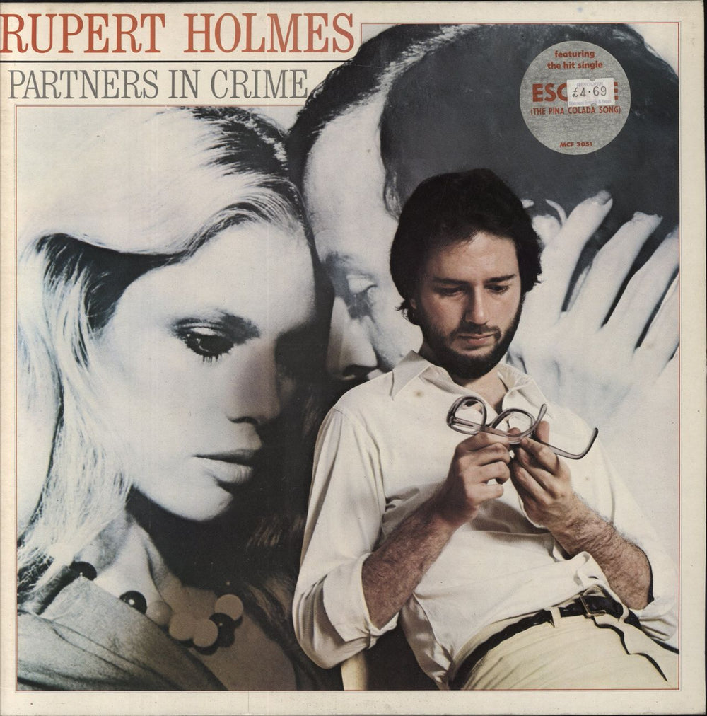 Rupert Holmes Partners In Crime - Song Hype Stickered Sleeve UK vinyl LP album (LP record) MCF3051