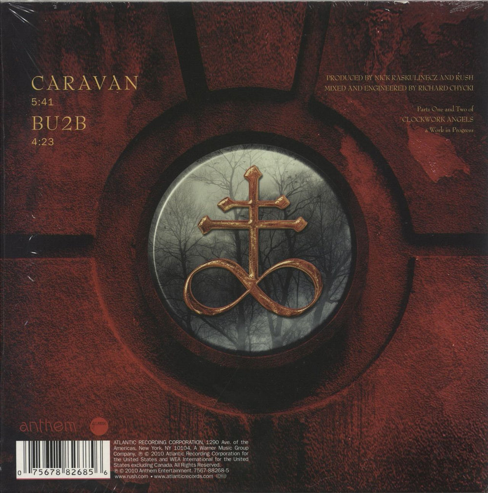 Rush Caravan / BU2B - RSD11 - Red Vinyl US 7" vinyl single (7 inch record / 45) 075678826856