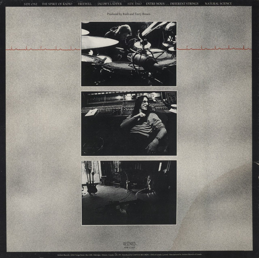 Rush Permanent Waves - EX Canadian vinyl LP album (LP record)