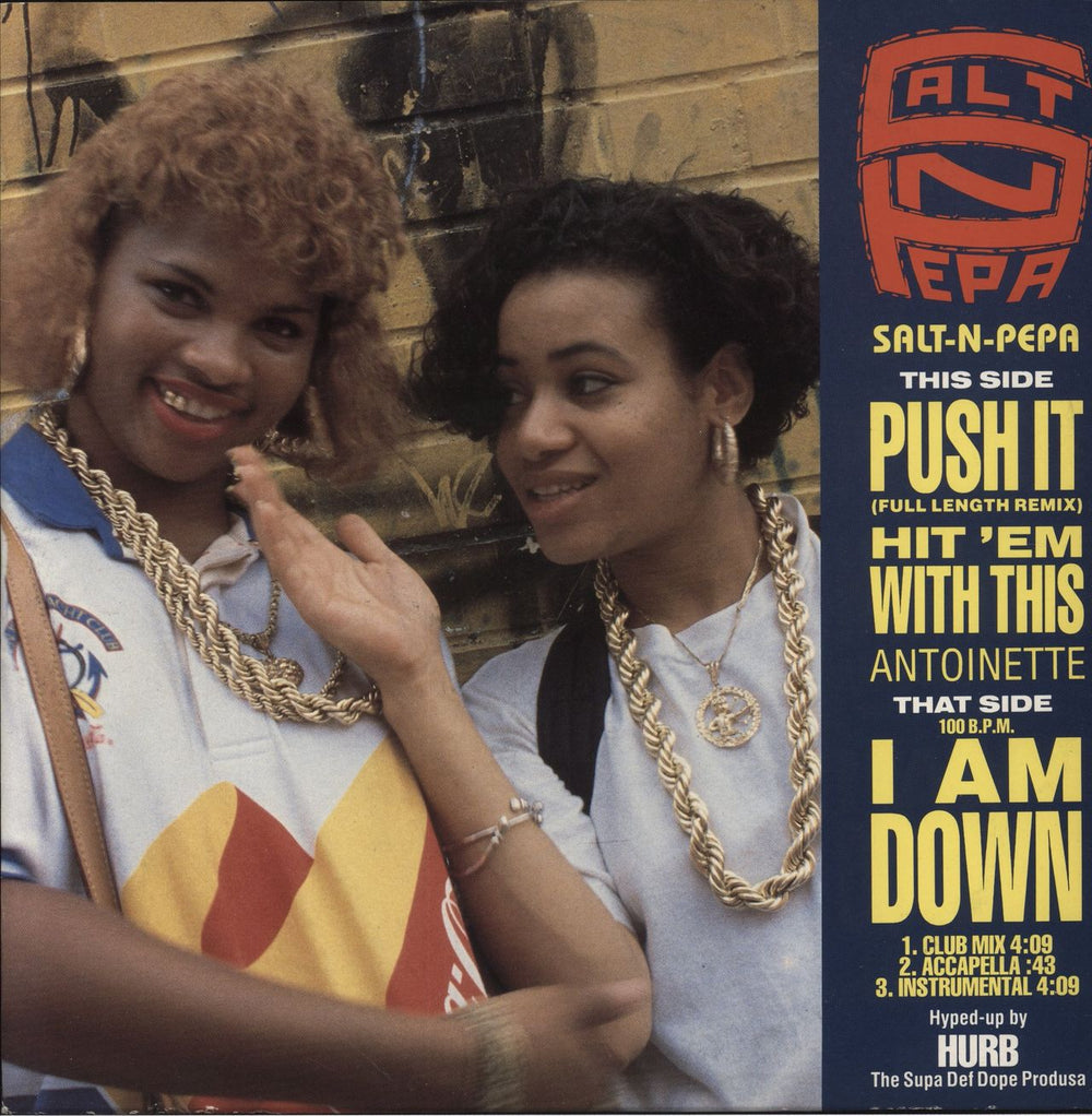 Salt N Pepa Push It - 5 tracks UK 12" vinyl single (12 inch record / Maxi-single) FFRX2