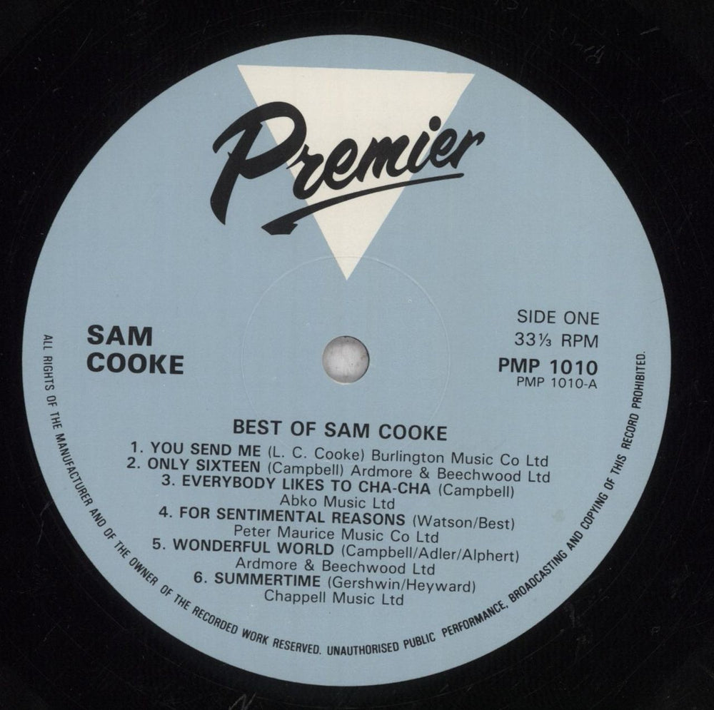 Sam Cooke The Best Of Sam Cooke UK vinyl LP album (LP record) SAKLPTH683112