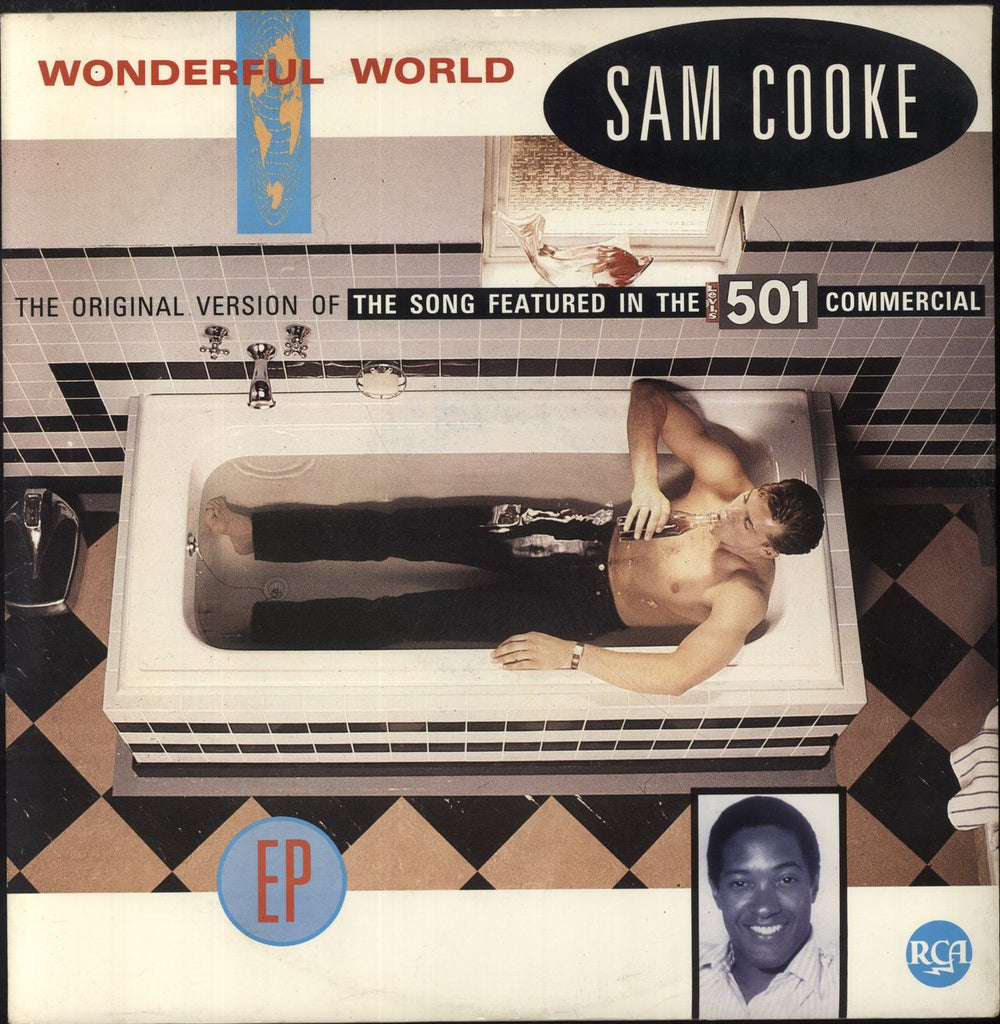 Sam Cooke Wonderful World EP UK 12" vinyl single (12 inch record / Maxi-single) PT49872