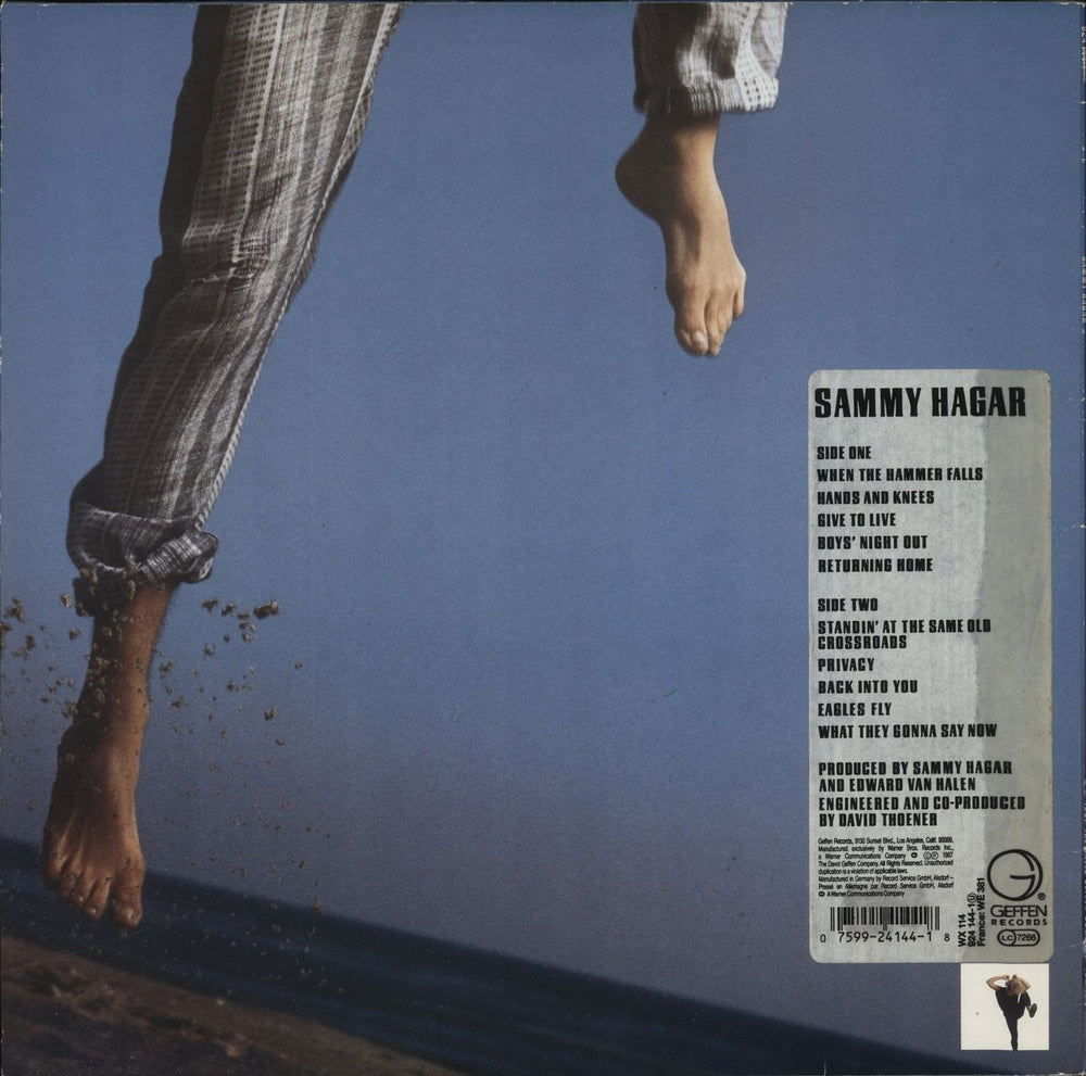 Sammy Hagar Sammy Hagar - Hype Stickered German vinyl LP album (LP record)