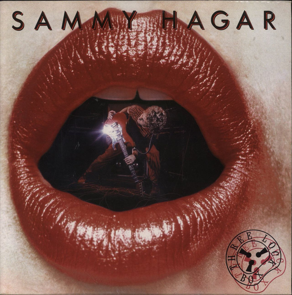 Sammy Hagar Three Lock Box UK vinyl LP album (LP record) GEF25254