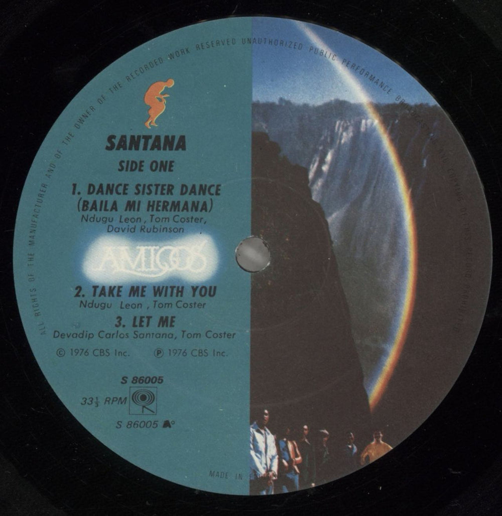 Santana Amigos - EX UK vinyl LP album (LP record) SNTLPAM785555