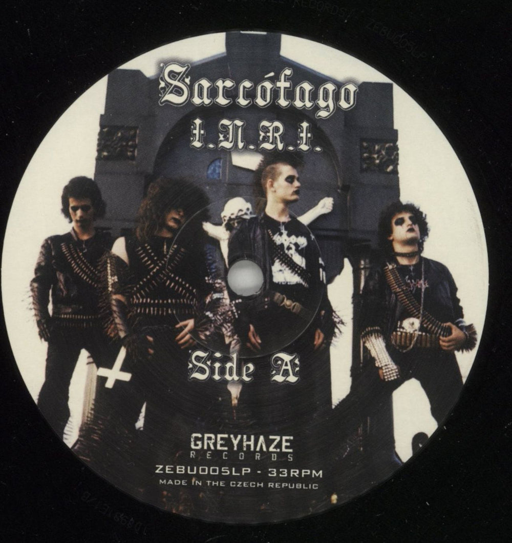 Sarcofago I.N.R.I. US vinyl LP album (LP record) WGULPIN869152