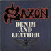 Saxon Denim And Leather French vinyl LP album (LP record) 67.811