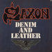 Saxon Denim And Leather UK vinyl LP album (LP record) CAL128