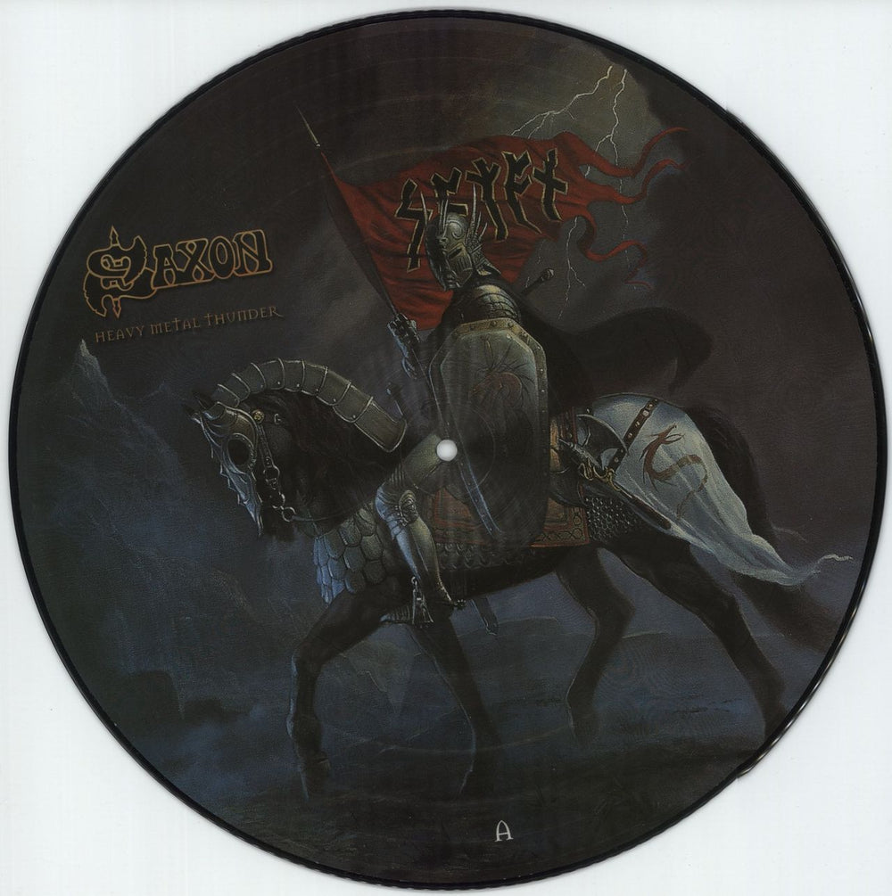 Saxon Heavy Metal Thunder German picture disc LP (vinyl picture disc album) SAXPDHE872148