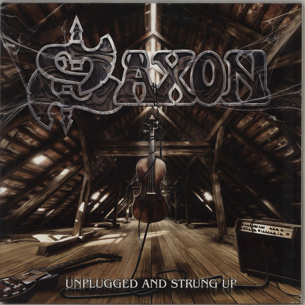 Saxon Unplugged And Strung Up German 2-LP vinyl record set (Double LP Album) UDR0284LP