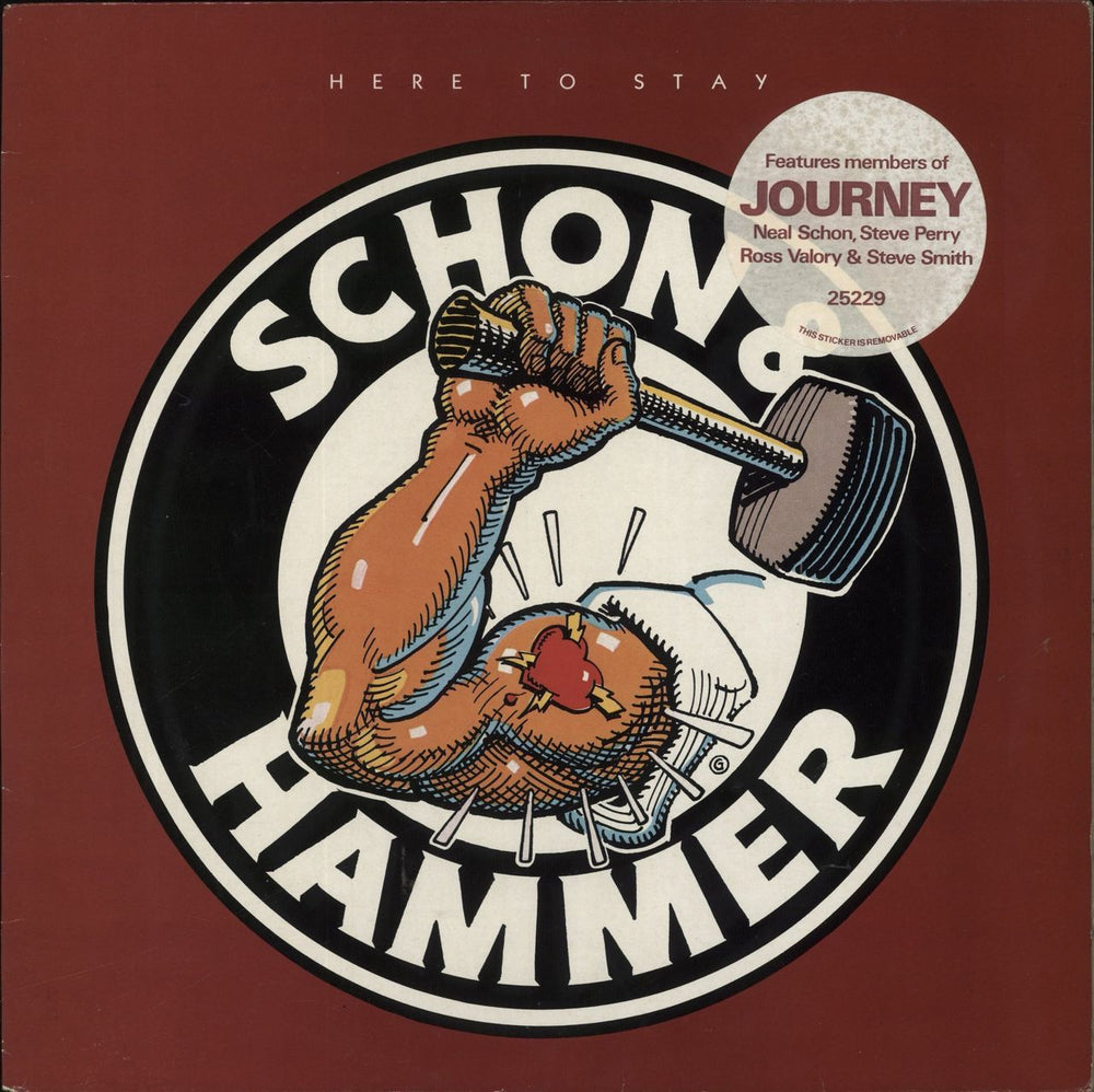 Schon & Hammer Here To Stay - Hype Sticker UK vinyl LP album (LP record) 25229