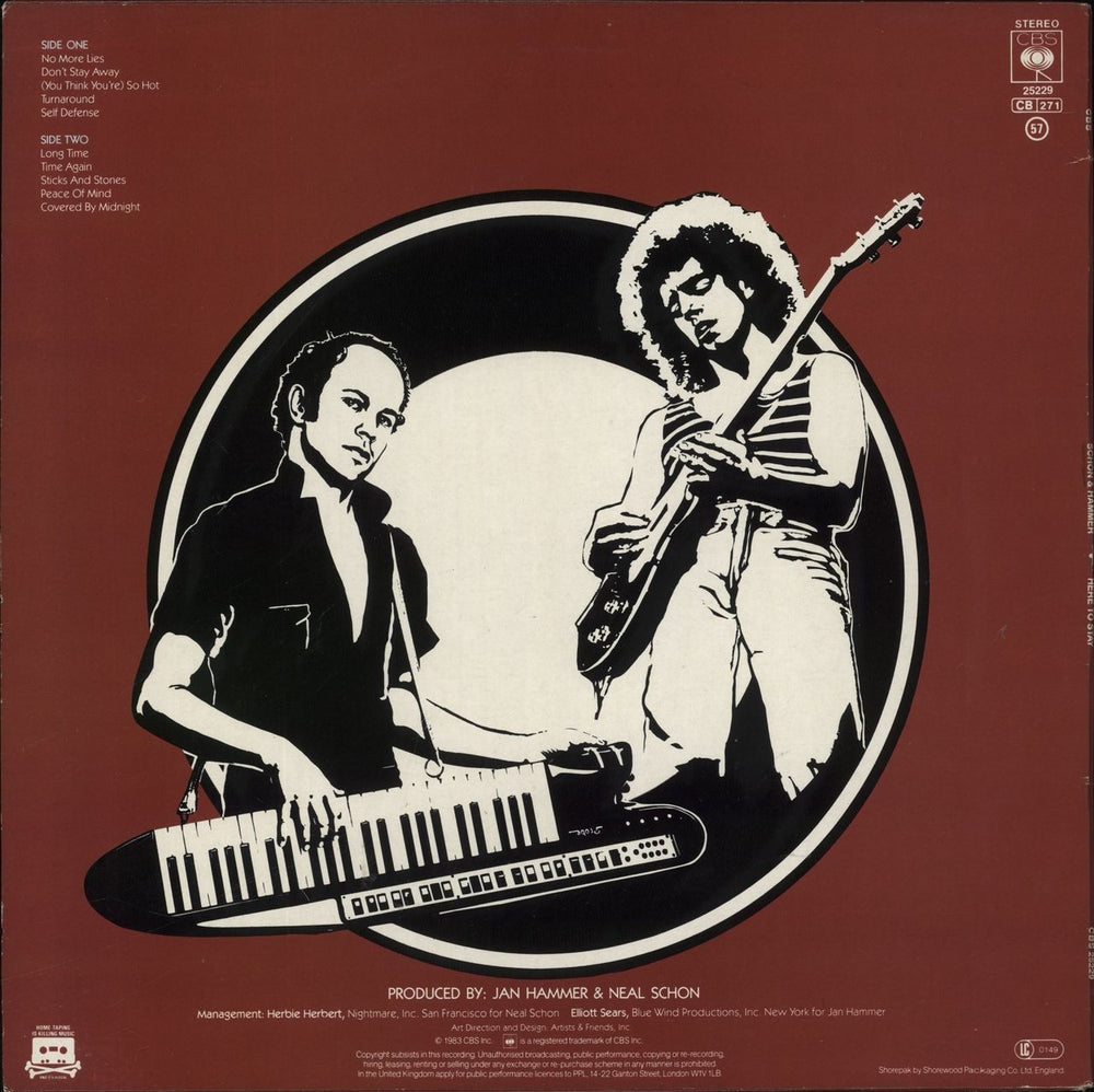 Schon & Hammer Here To Stay - Hype Sticker UK vinyl LP album (LP record)