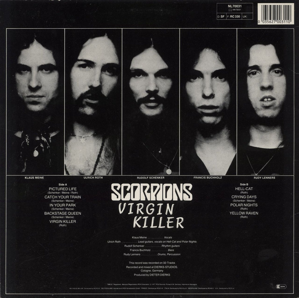 Scorpions Virgin Killer UK vinyl LP album (LP record)