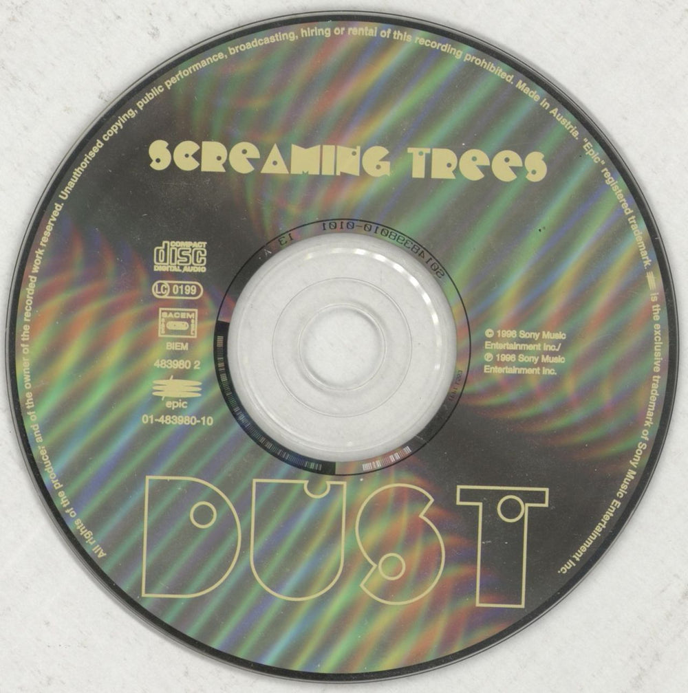 Screaming Trees Dust UK CD album (CDLP) SCTCDDU390187