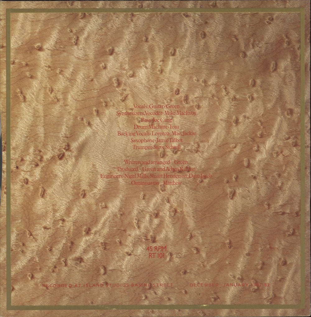 Scritti Politti Faithless UK 12" vinyl single (12 inch record / Maxi-single)