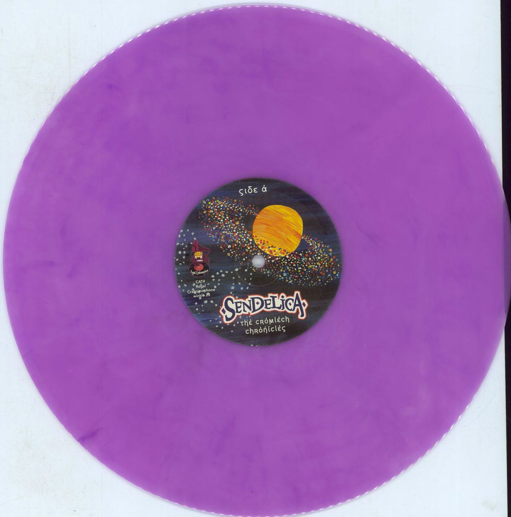 Sendelica The Cromlech Chronicles - Purple - Autographed UK vinyl LP album (LP record) 26OLPTH790806