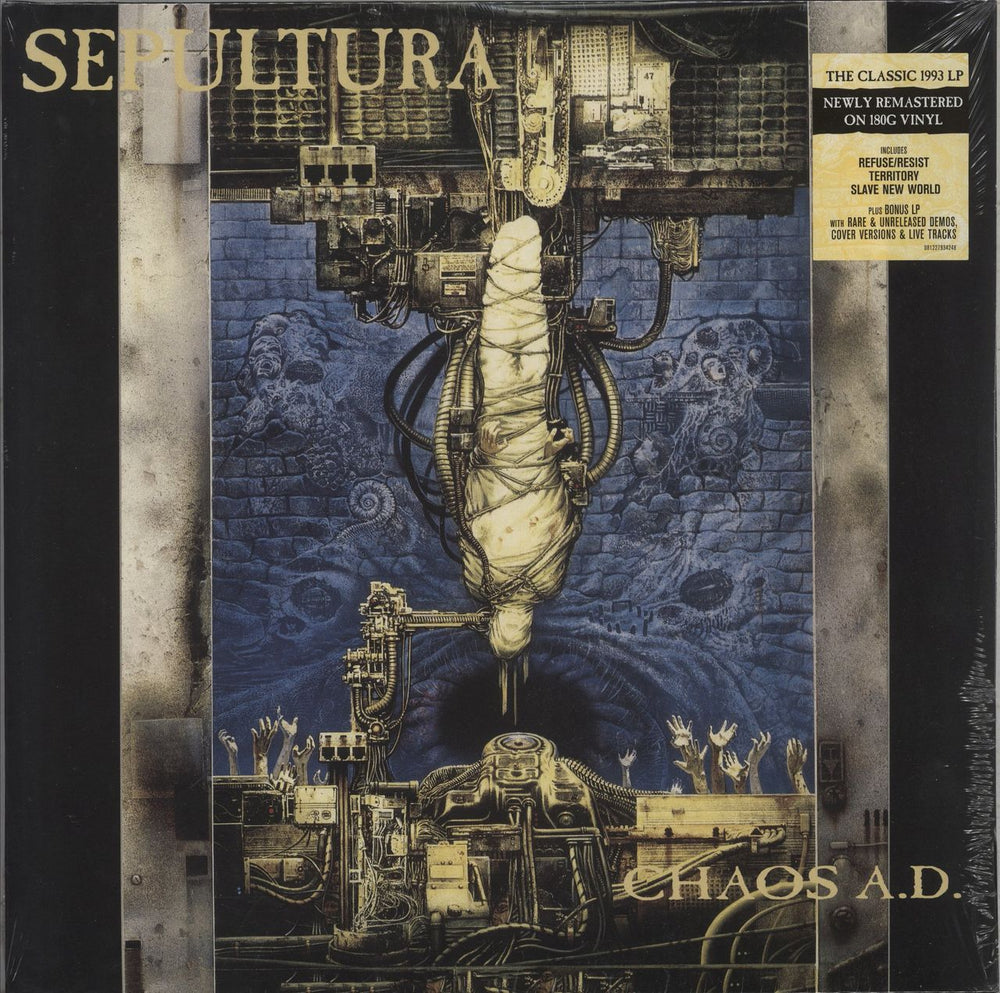 Sepultura Chaos A.D. - 180 Gram Vinyl - Sealed UK 2-LP vinyl record set (Double LP Album) 081227934248