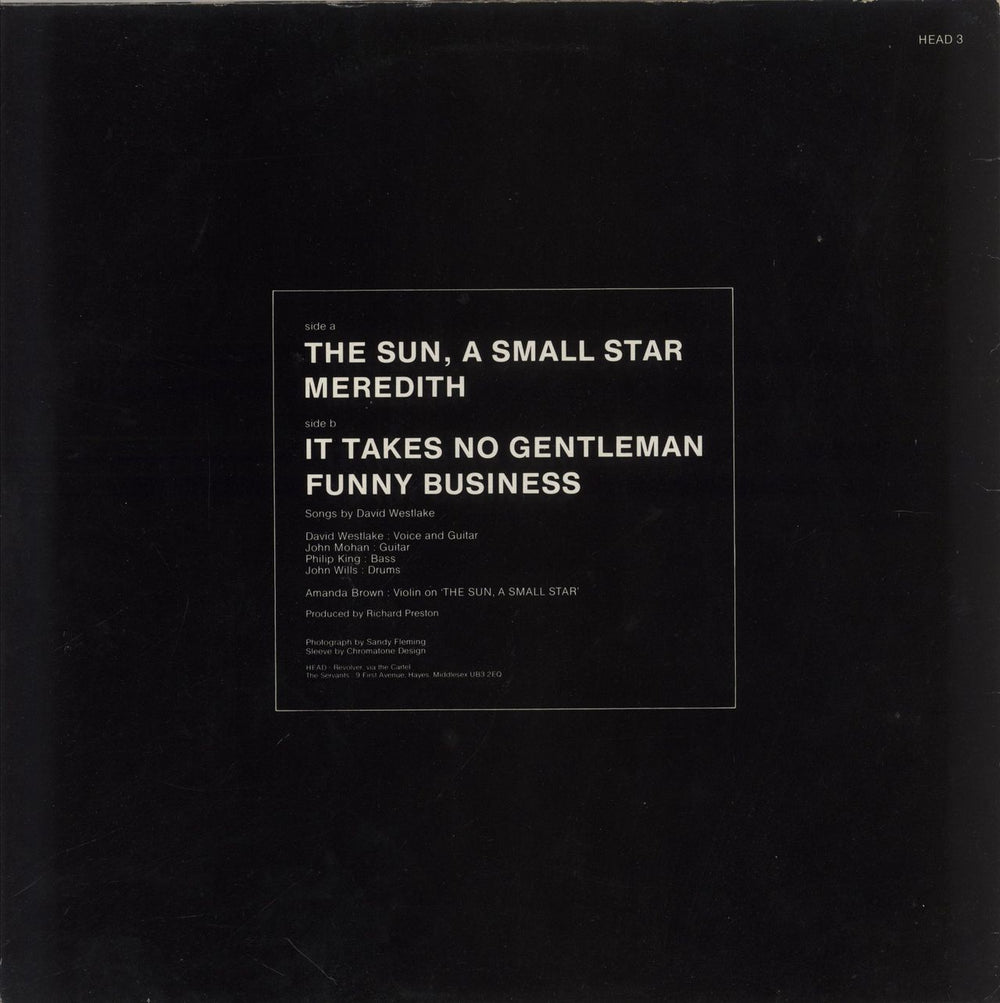 Servants The Sun, A Small Star - VG UK 12" vinyl single (12 inch record / Maxi-single)