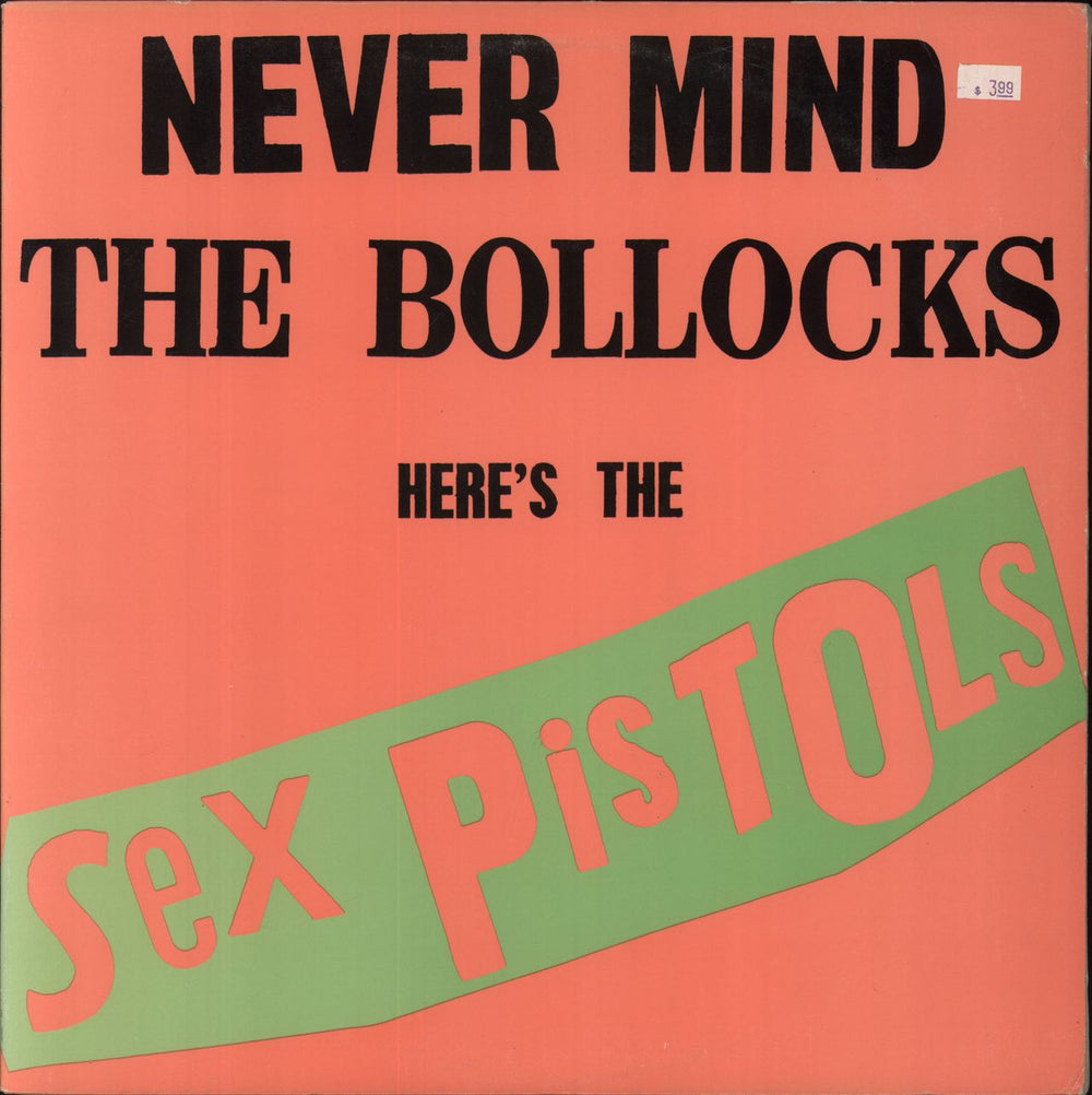 Sex Pistols Never Mind The Bollocks US vinyl LP album (LP record) BSK3147