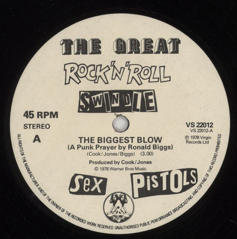 Sex Pistols The Biggest Blow UK 12" vinyl single (12 inch record / Maxi-single) SEX12TH567011