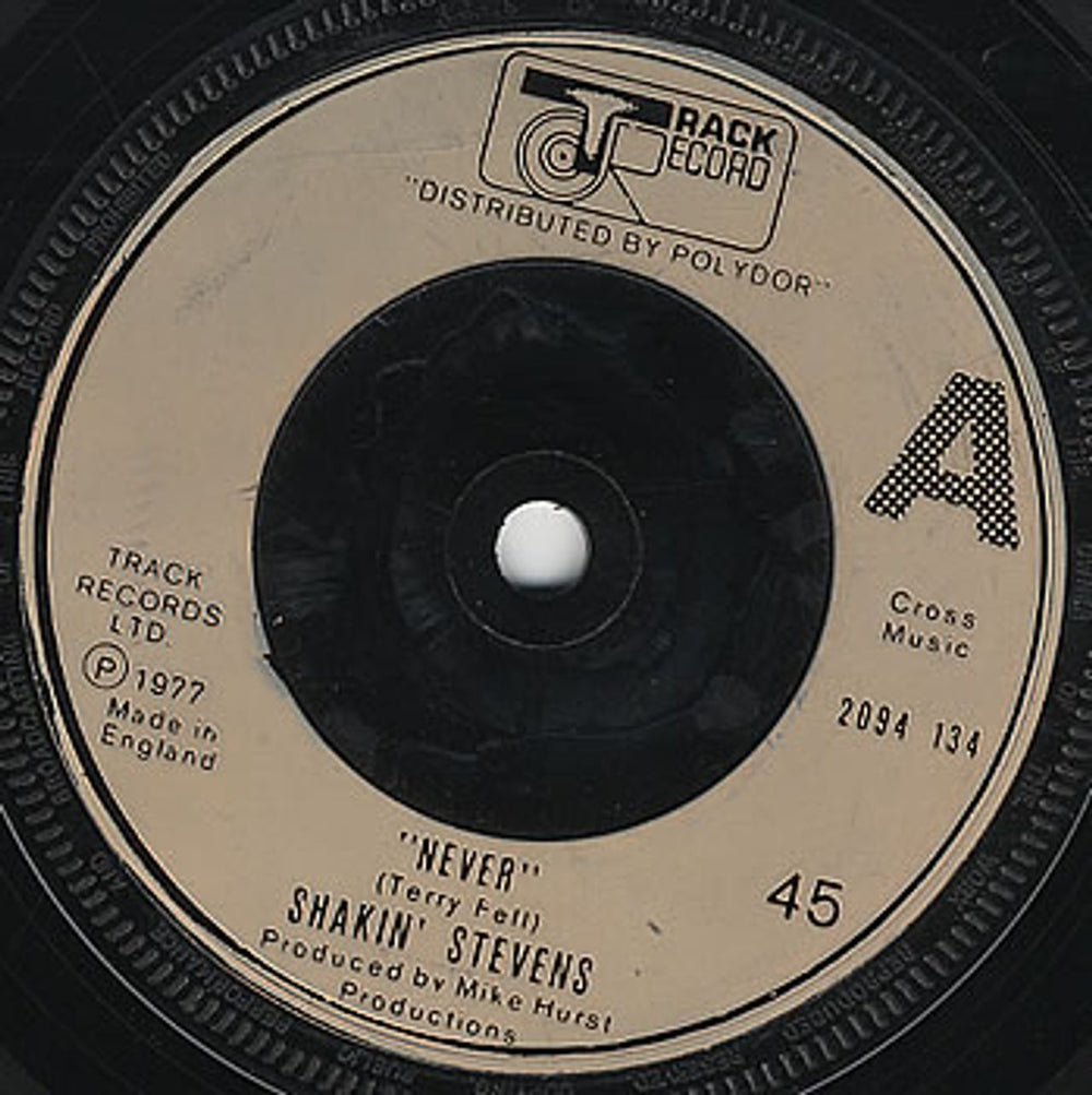 Shakin' Stevens Never UK 7" vinyl single (7 inch record / 45) 2094134