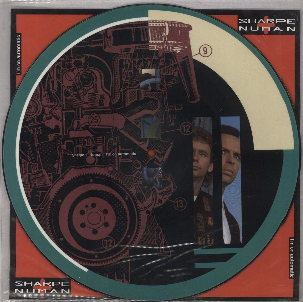 Sharpe & Numan I'm On Automatic UK 12" vinyl picture disc (12 inch picture record) PZPD43