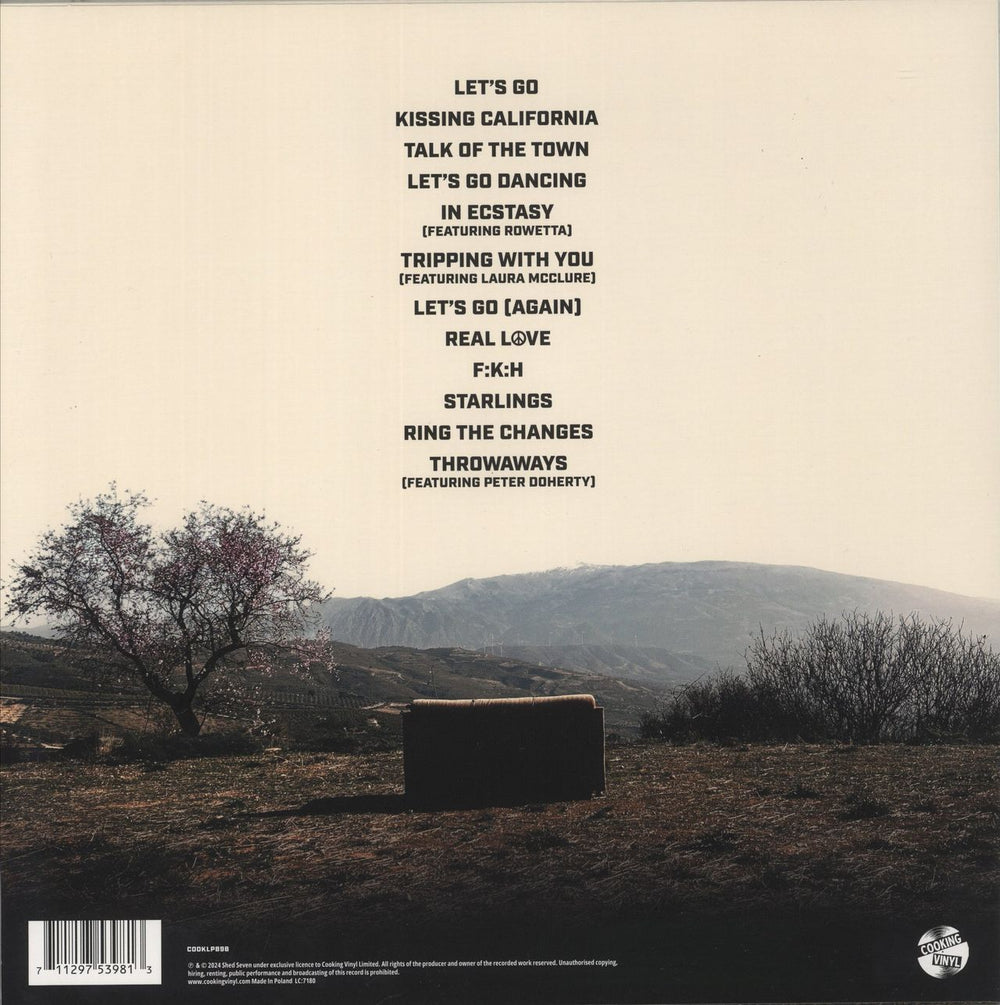 Shed Seven A Matter Of Time - Yellow and Red Splatter Vinyl - Autographed UK vinyl LP album (LP record) 711297539813