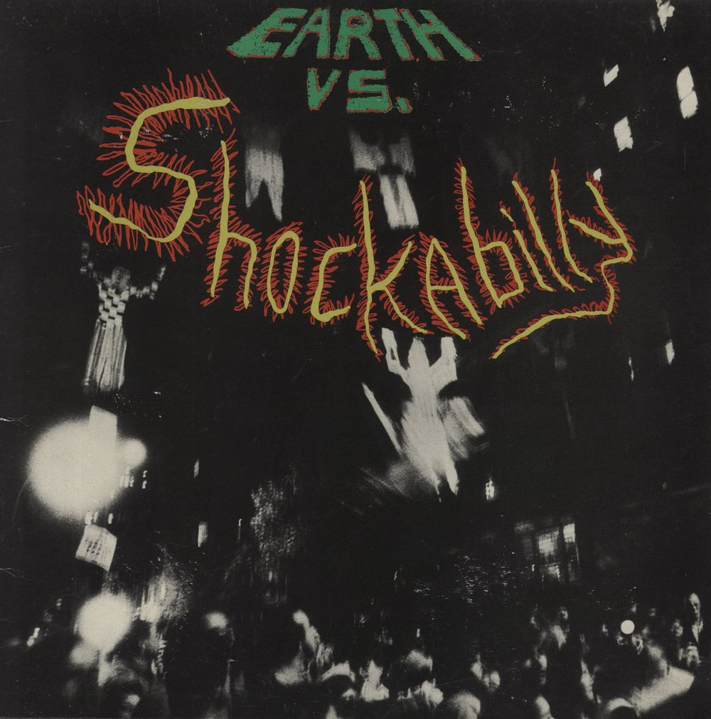 Shockabilly Earth Vs Shockabilly UK vinyl LP album (LP record) ROUGH48