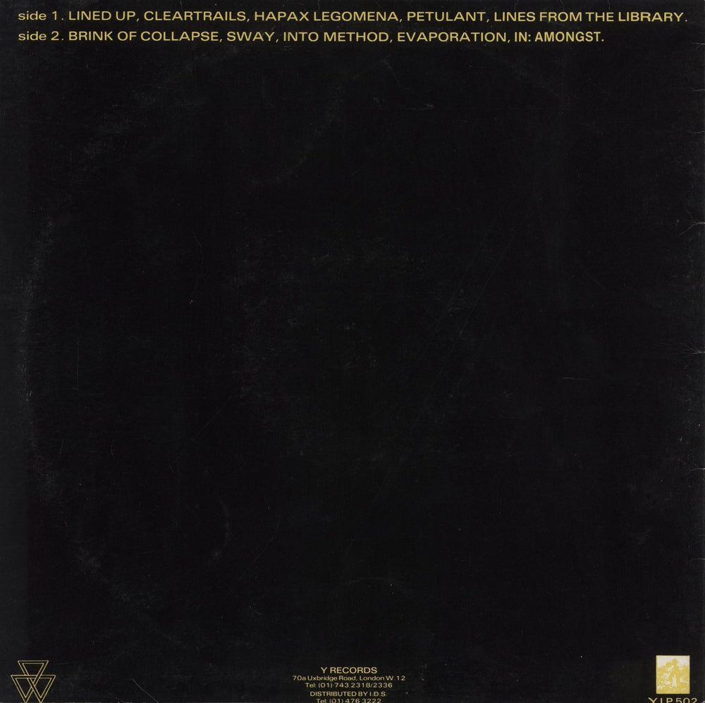 Shriekback Care UK vinyl LP album (LP record)