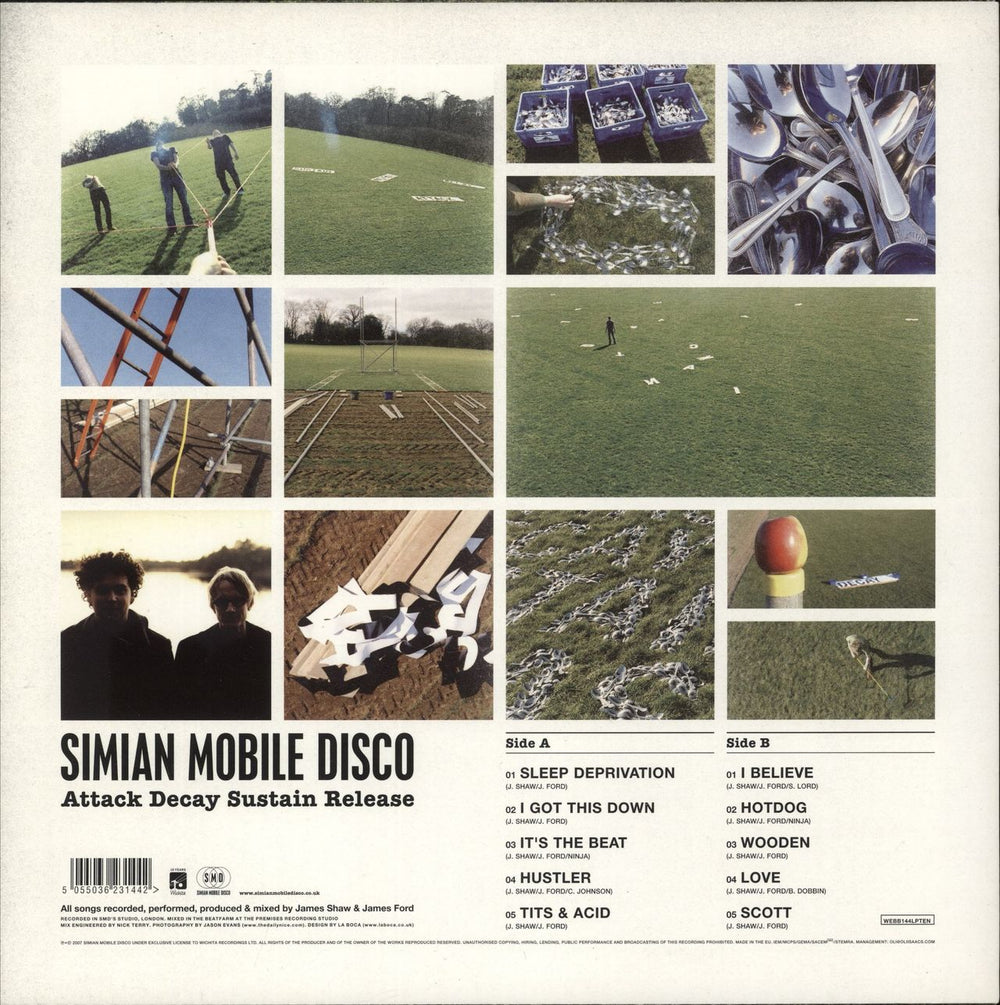 Simian Mobile Disco Attack, Decay, Sustain, Release - RSD2010 UK vinyl LP album (LP record) 5055036231442