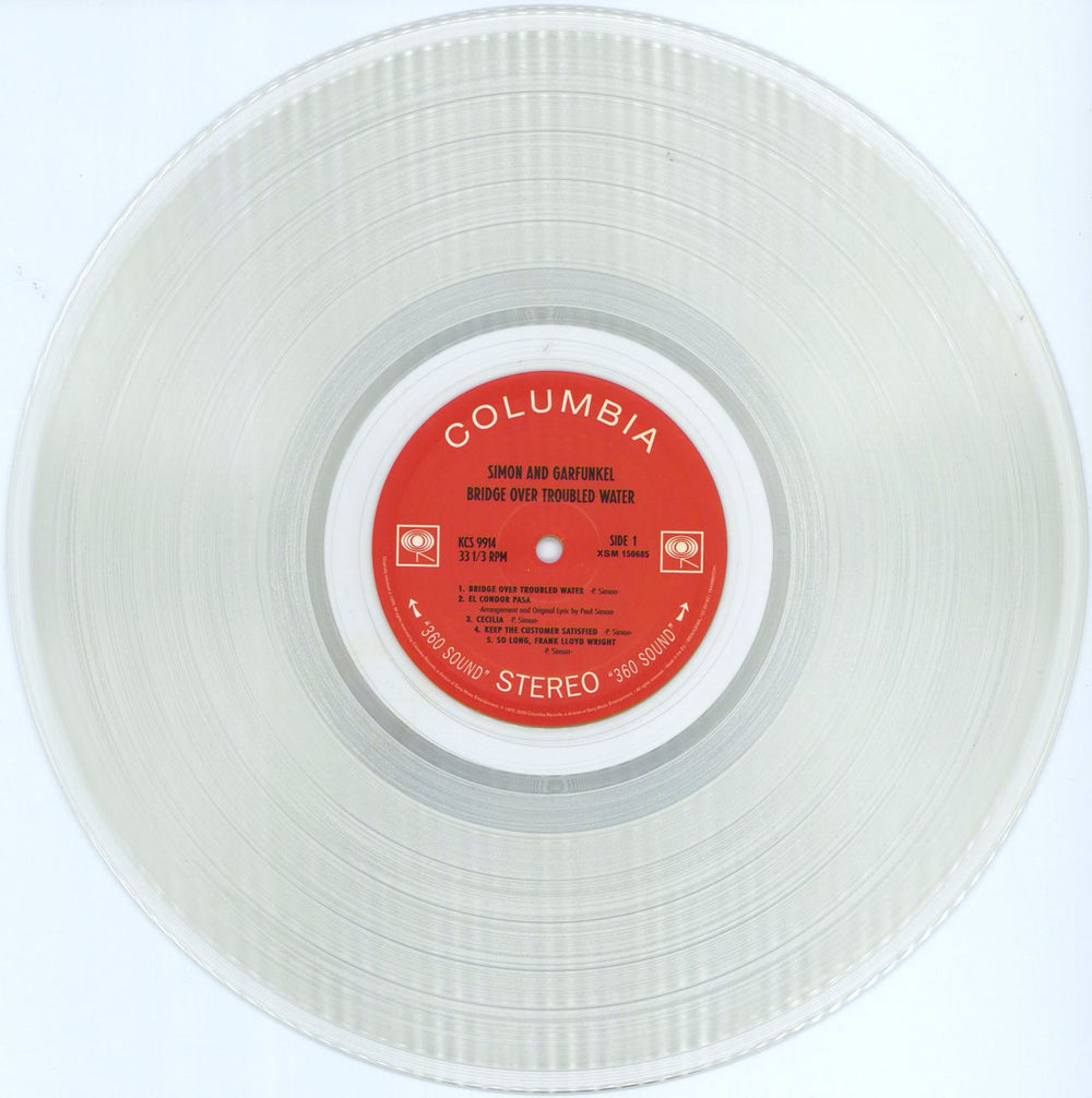 Simon & Garfunkel Bridge Over Troubled Water - Clear Vinyl