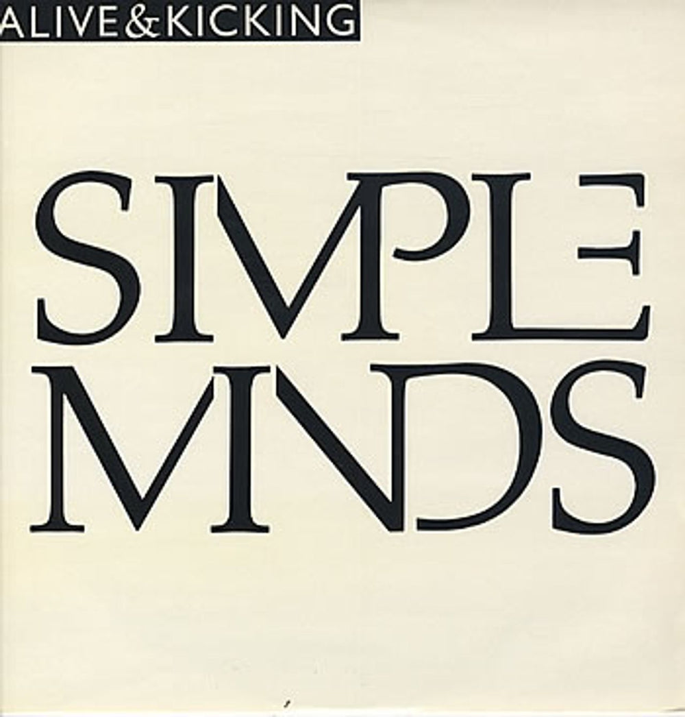 Simple Minds Alive And Kicking UK 12" vinyl single (12 inch record / Maxi-single) VS817-12