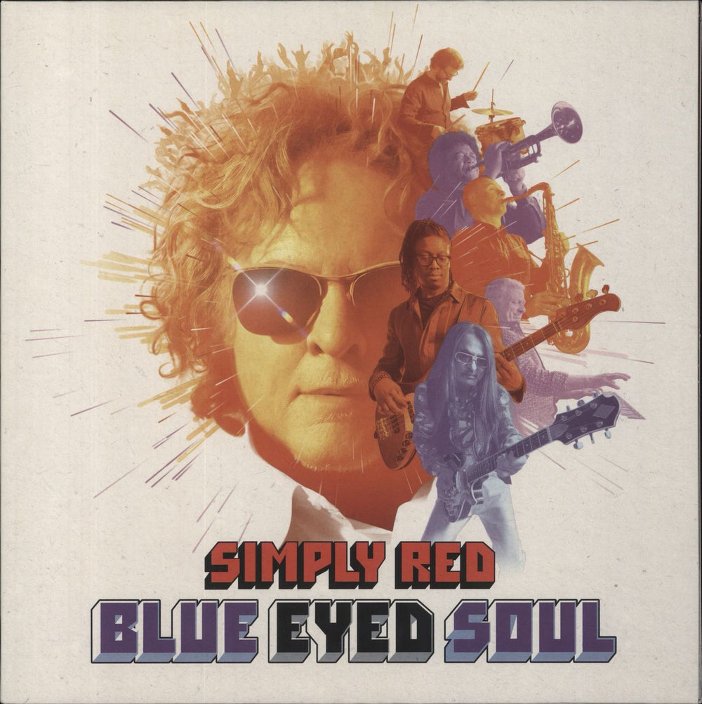 Simply Red Blue Eyed Soul - Purple Vinyl UK vinyl LP album (LP record) 5385376631