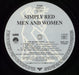 Simply Red Men And Women - 3 song Hype Stickered Sleeve UK vinyl LP album (LP record) REDLPME786723