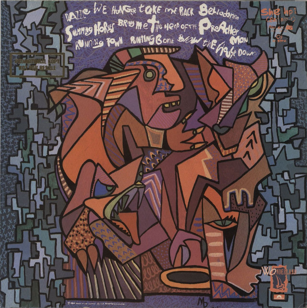 Siouxsie & The Banshees Hyaena - 1st - Promo Stamped UK Promo vinyl LP album (LP record)