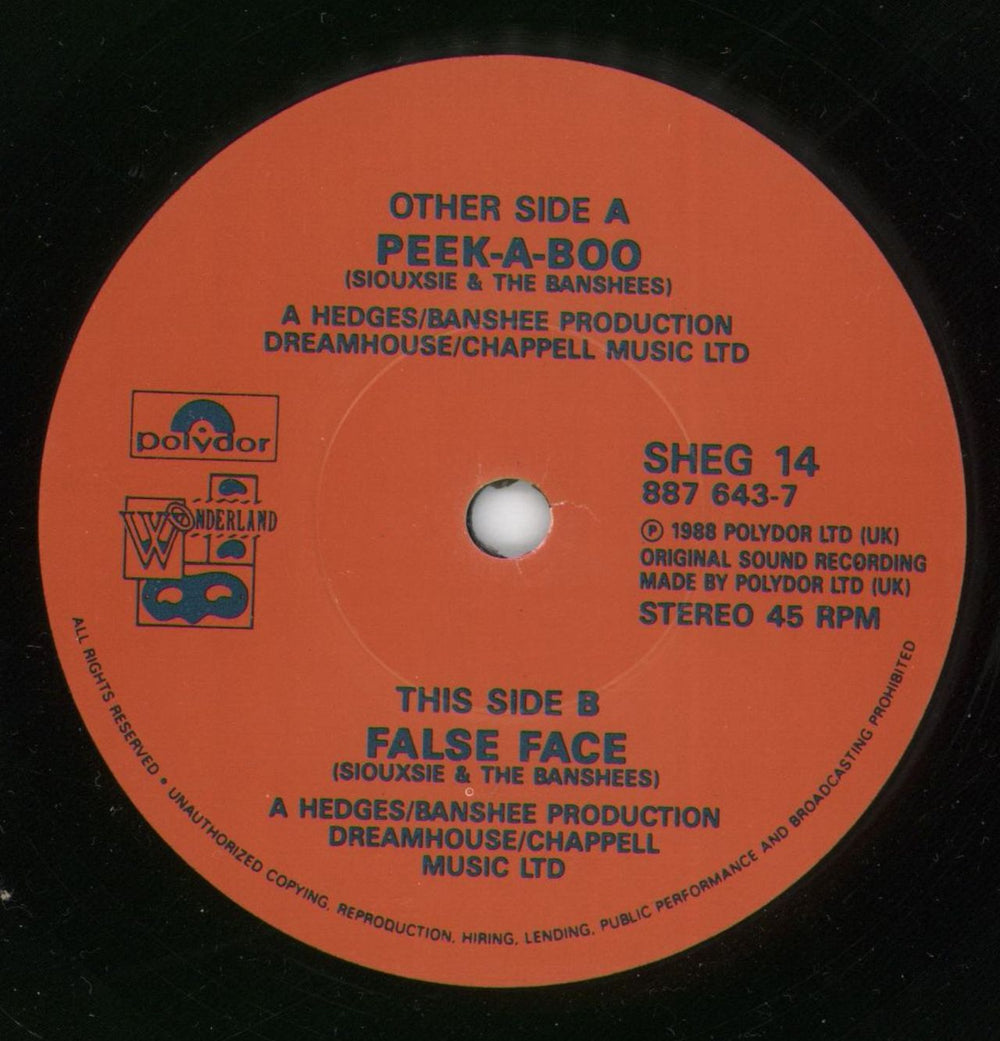 Siouxsie & The Banshees Peek-A-Boo - Gatefold Pop-Up Sleeve UK 7" vinyl single (7 inch record / 45) SIO07PE43078