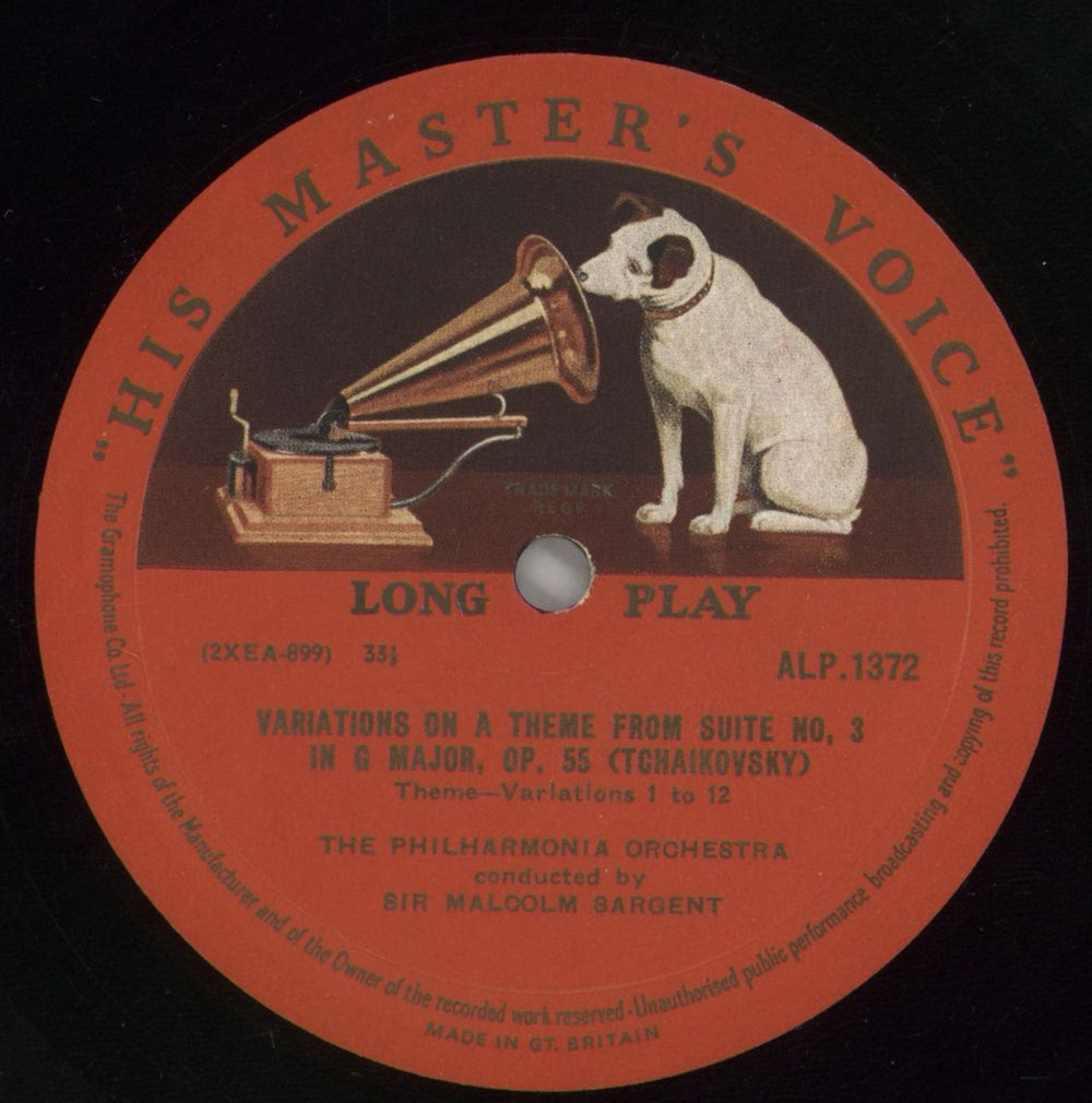 Sir Malcolm Sargent Suite No. 3 In G Major, Op. 55, 4th Movt: Theme And Variations; Symphonic Variations, Op. 78 UK vinyl LP album (LP record) YI0LPSU862584