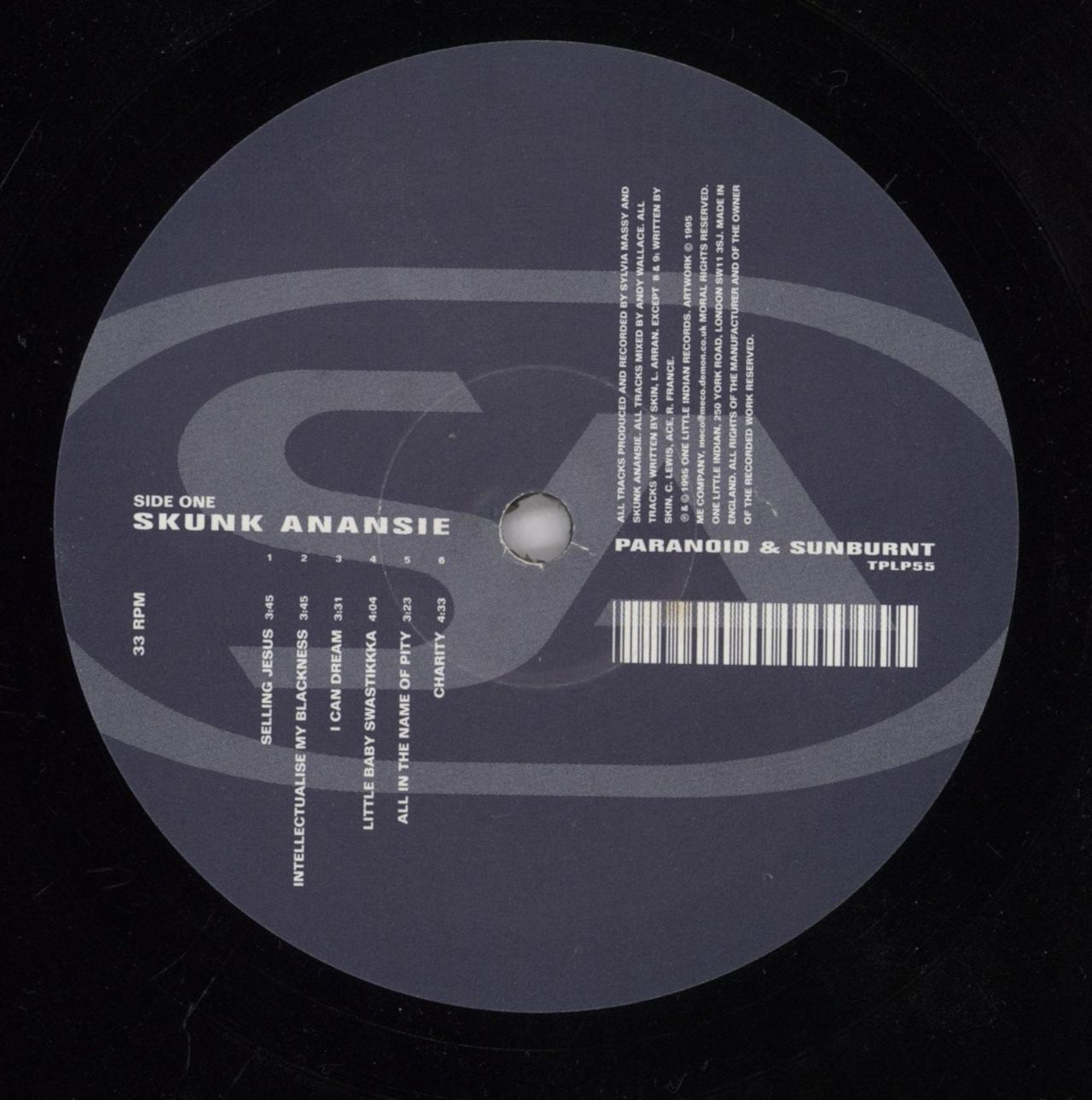 Skunk Anansie Paranoid & Sunburnt UK Vinyl LP — RareVinyl.com