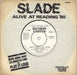 Slade Alive At Reading '80 EP - 4pr UK 7" vinyl single (7 inch record / 45) CHEAP5