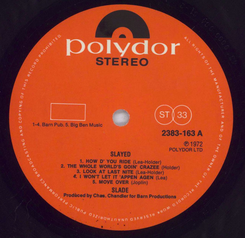 Slade Slayed? - 1st UK vinyl LP album (LP record) SDELPSL590558