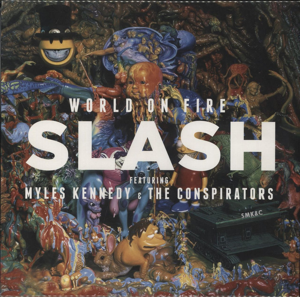 Slash World On Fire - 180gm UK 2-LP vinyl record set (Double LP Album) 016861755812